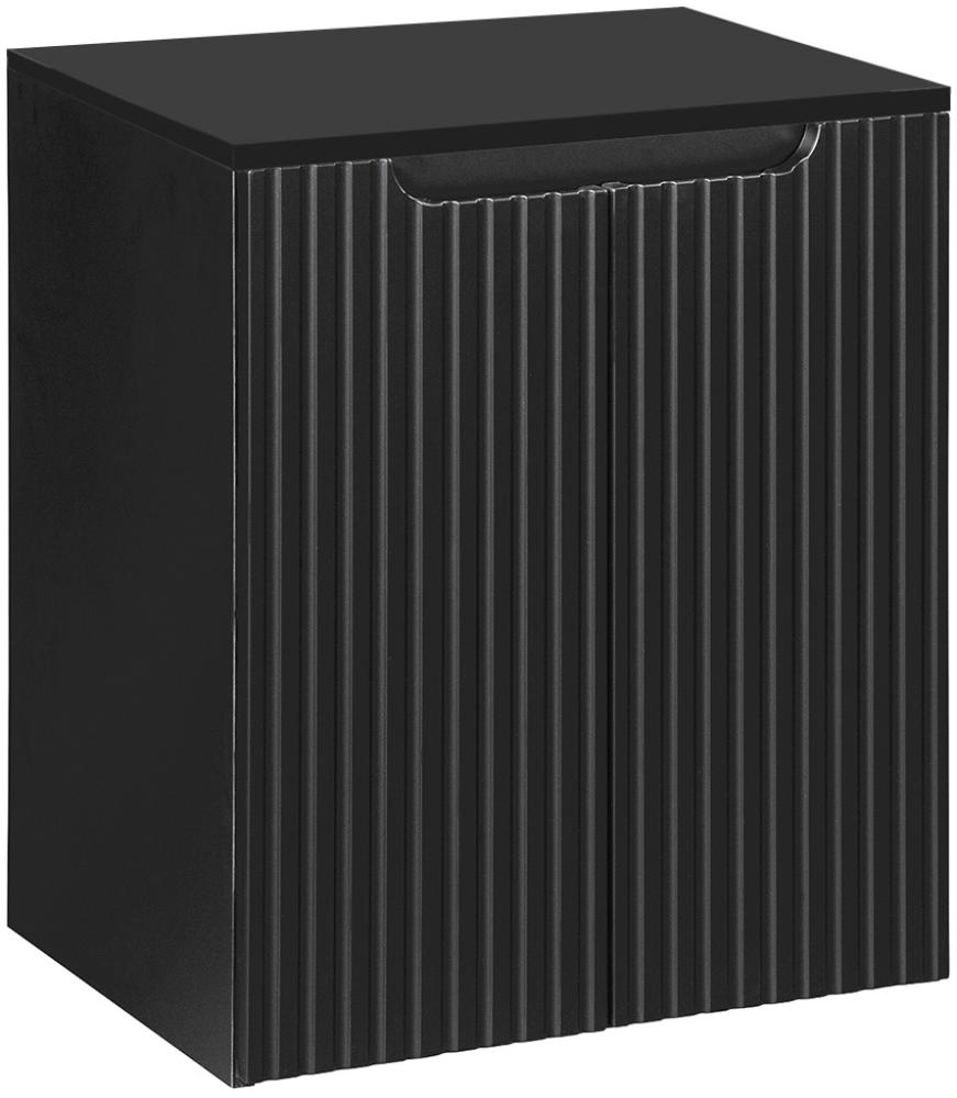 Waschtisch-Unterschrank 50cm schwarz, NEWPORT-56-BLACK Bild 1