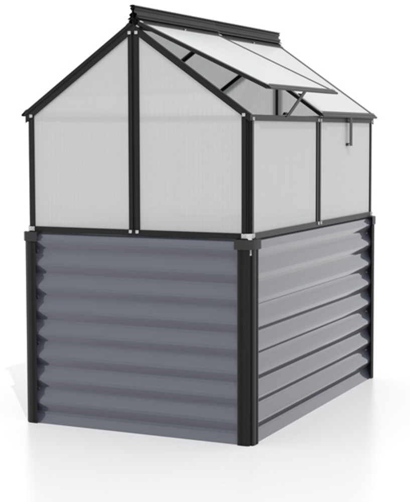 Vitavia Hochfrühbeet "Gaia Jumbo", schwarz, Hochfrühbeet (122 x 83 x 137 cm),4 mm HKP Bild 1