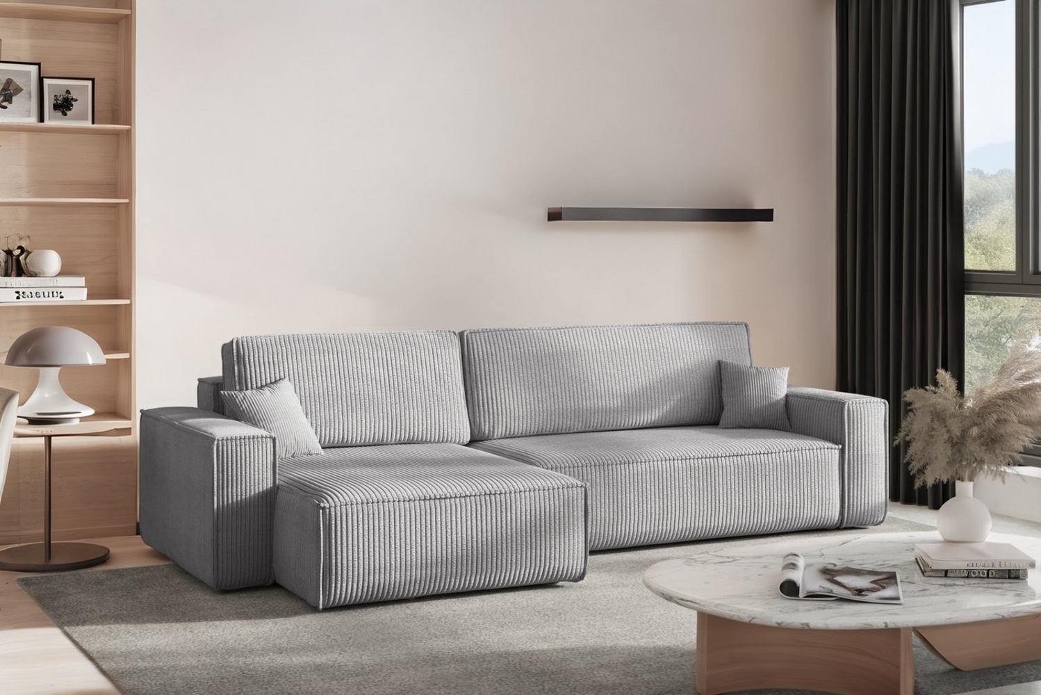 Kaiser Möbel Ecksofa mit schlaffunktion und bettkasten, Eckcouch BEST XL stoff Poso, Mit Bettfunktion und Bettzeugfach Bild 1