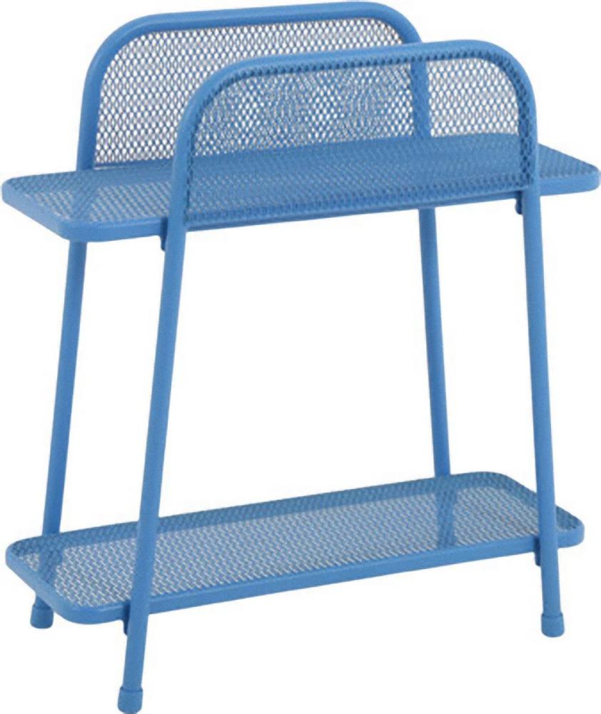 MWH Balkonregal Shelfo blau 55x27x70 cm Bild 1