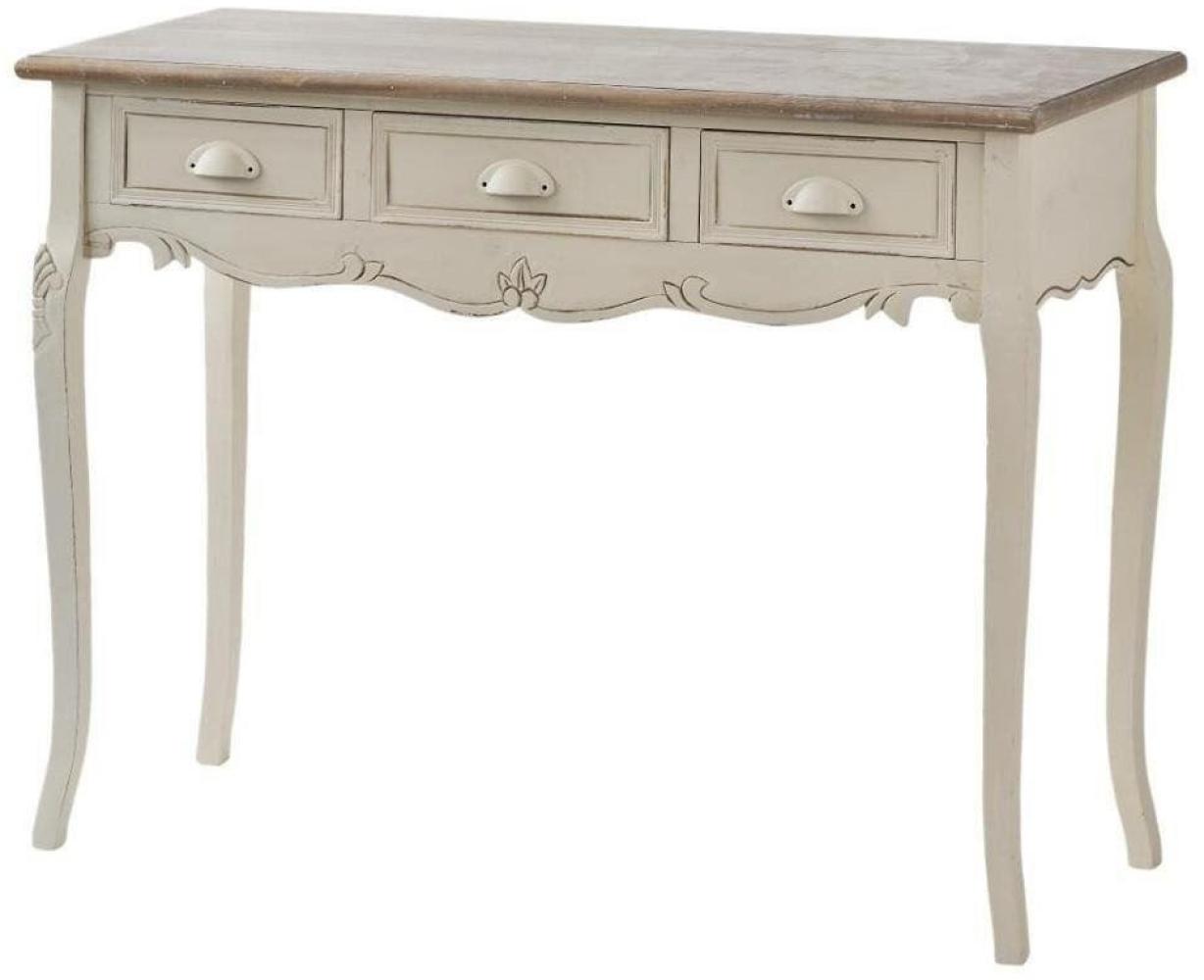 Livin Hill Konsolentisch Rimini Creme, hellbraune Spitze RI017 Bild 1