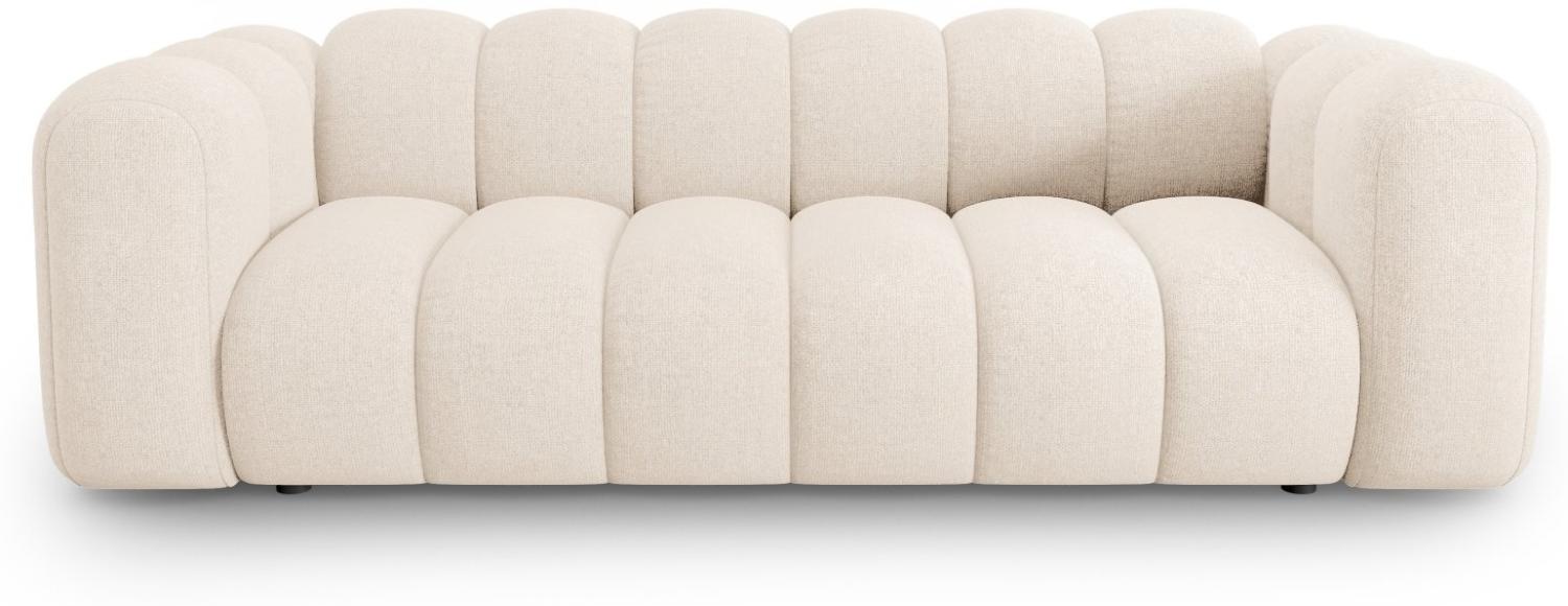 Micadoni Sofa Lupine 3-Sitzer Chenille Helles Beige Bild 1