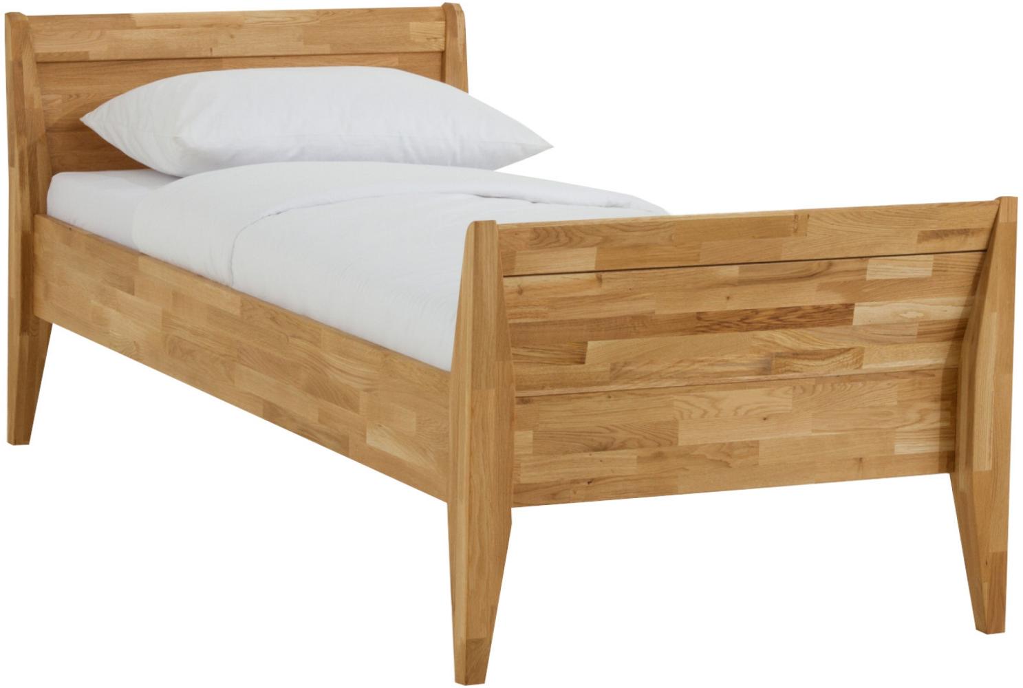 Dico Massivholz Einzelbett Komfortbett 450.00, Wildeiche Honig geölt 90x220 cm Bild 1