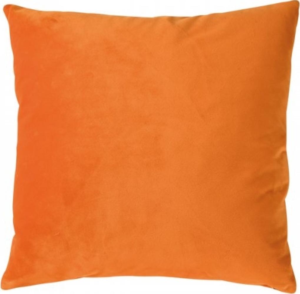 Pad Kissenhülle Samt Smooth Pumpkin Orange (50x50cm) 10424-O80-5050 Bild 1