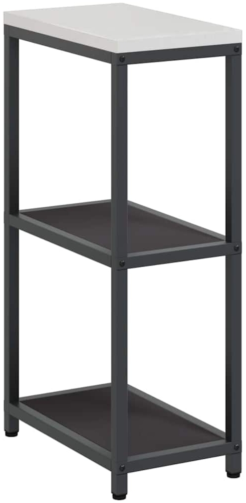 vidaXL Küchenlageregal mit Regal mit Speicher Schwarz Stahl 874975 Bild 1