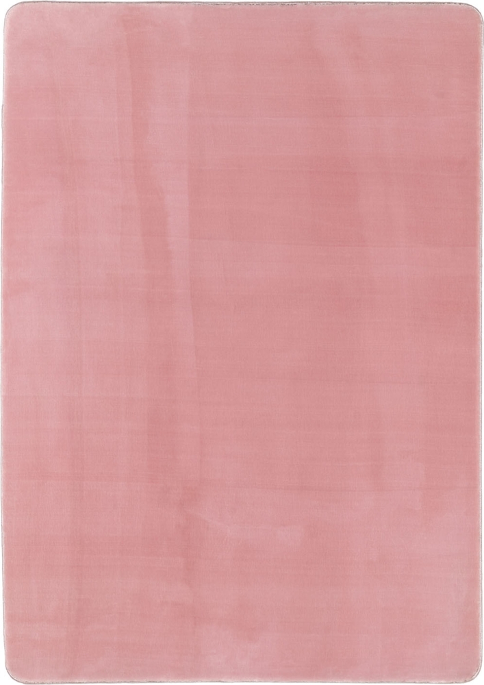 Hochflor Teppich Luca rechteckig - 160x230 cm - Rosa Bild 1