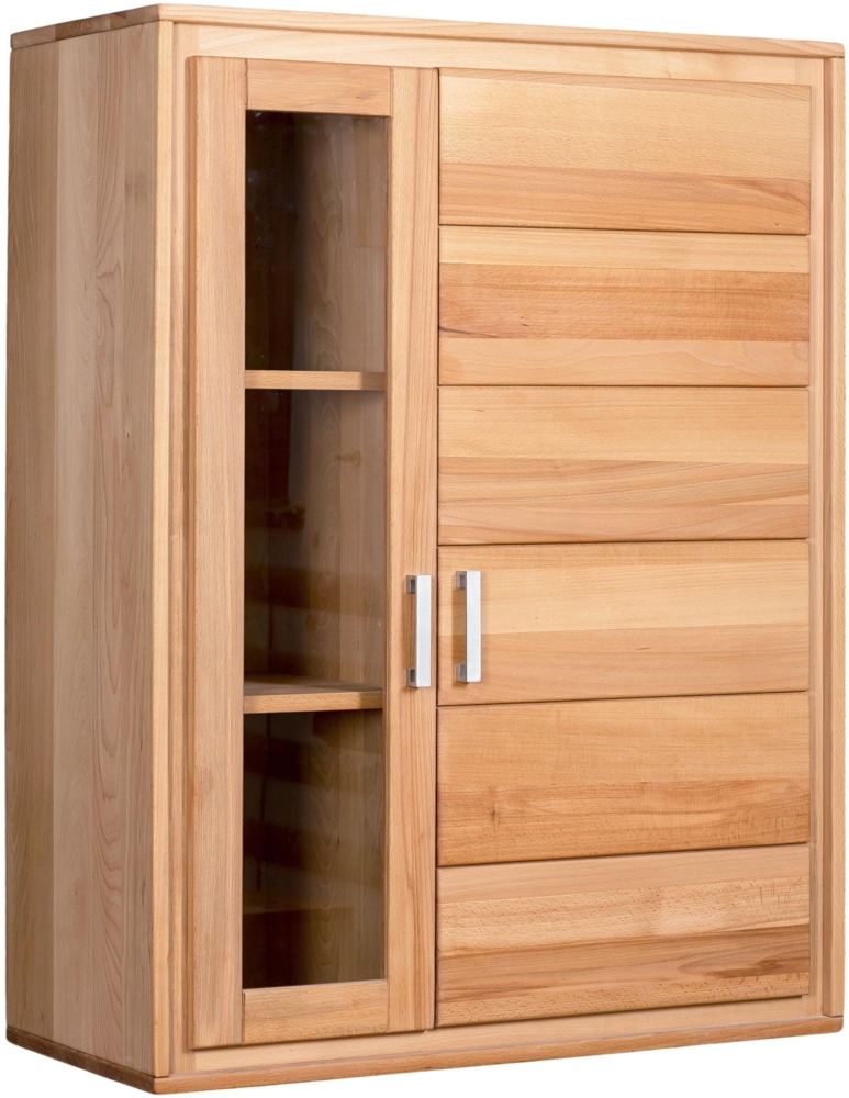 Hängevitrine Genf 2-türig Kernbuche Massivholz geölt Bild 1