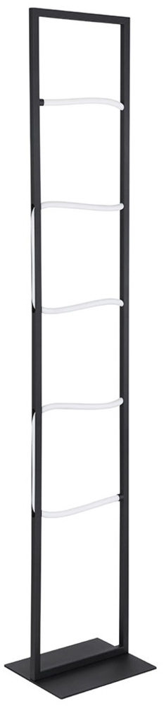 LED Stehlampe, Metall, schwarz, Aluminium, weiß, H 135,4cm Bild 1