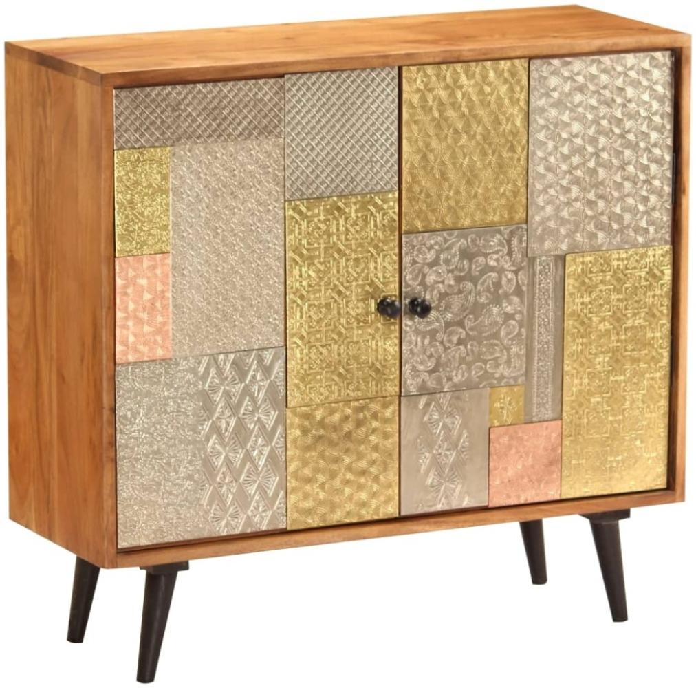vidaXL Sideboard 80x30x75 cm Massivholz Akazie 247683 Bild 1