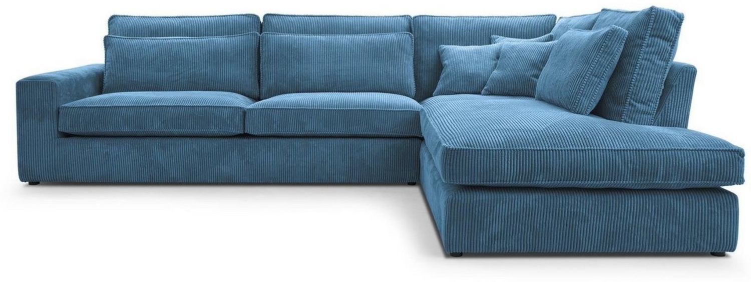 Beautysofa Ecksofa Gepolstertes mit dekorativen Kissen PARMA, im modernes Design, klassische Polsterecke inklusive Wellenfedern Bild 1