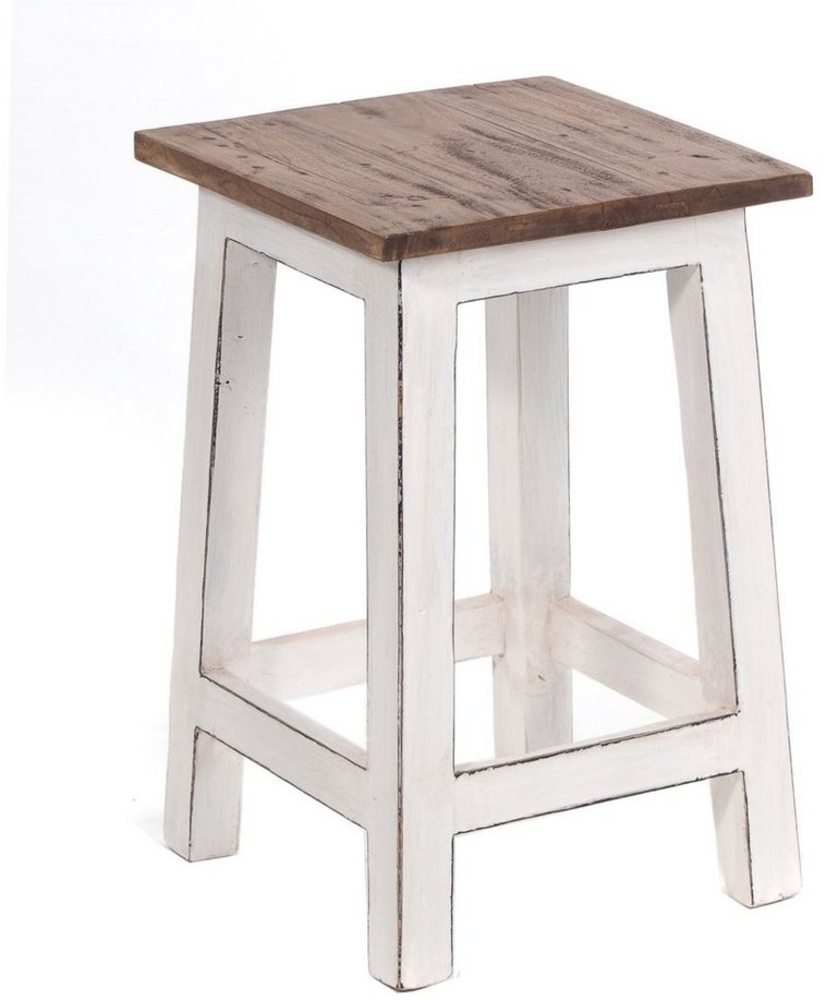DESIGN DELIGHTS Hocker Sitzhocker MADERO, 48x30cm(HxB) Altholz Holzhocker, massivholz Hocker Bild 1