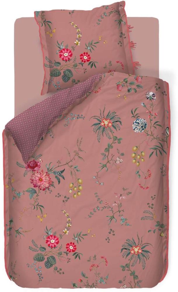 Pip Studio Bettwäsche Fleur Grandeur Pink 155 x 220 + 80 x 80 cm Bild 1