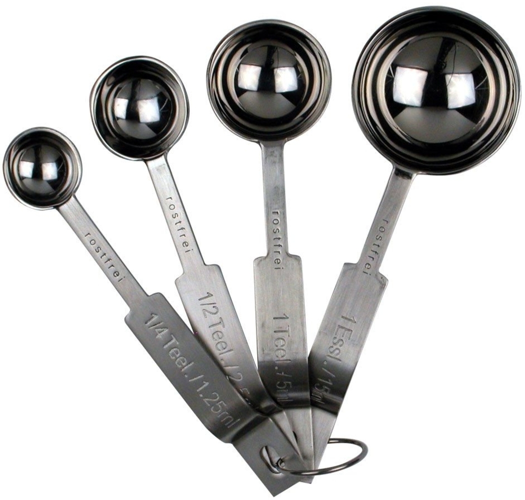 Städter Messlöffel Set, 4-tlg, Dosierlöffel, Portionierer, Backzubehör, Küchenhelfer, Edelstahl, 509207 Bild 1