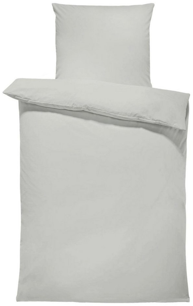One Home Bettwäsche Unifarben Einfarbig, Renforcé, 2 teilig, Baumwolle mit Reißverschluss, Übergröße Bild 1