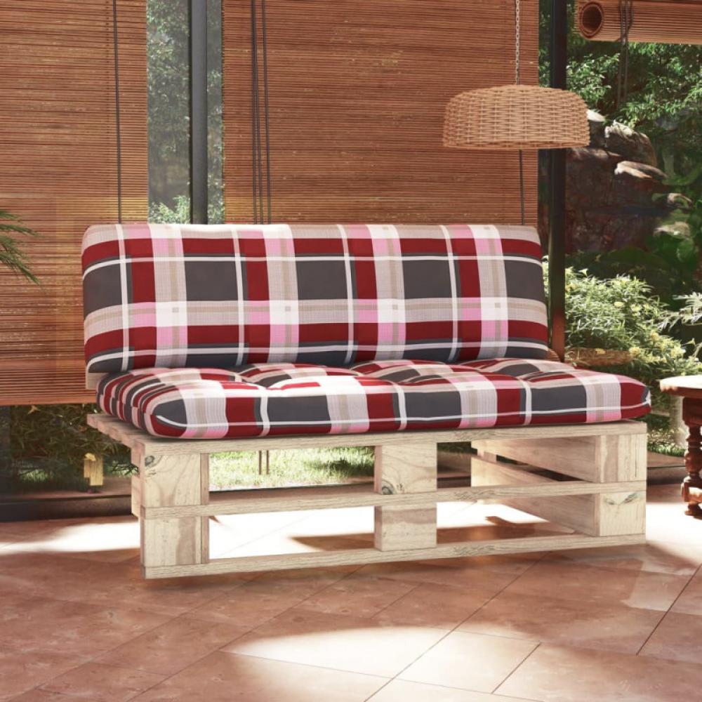 Outdoor-Mittelsofa Paletten Imprägniertes Kiefernholz (Farbe: Braun) Bild 1