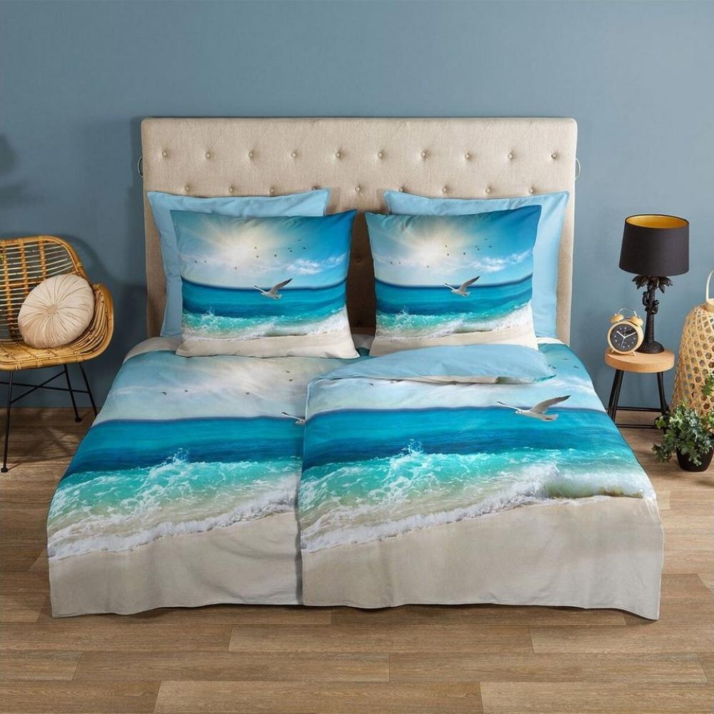 TRAUMSCHLAF Bettwäsche Sealife, Renforce, 2 teilig, maritimes Design aus 100% Baumwolle Bild 1