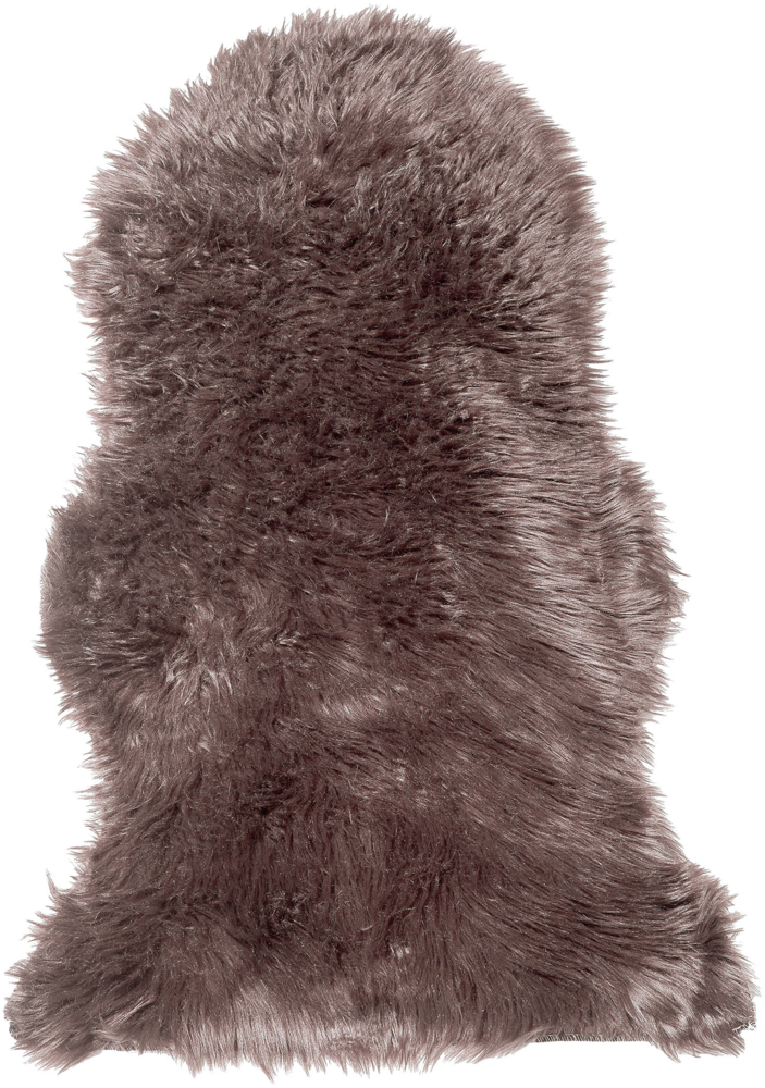 Kunstfell-Teppich Schaf braun 88 cm MUNGO Bild 1