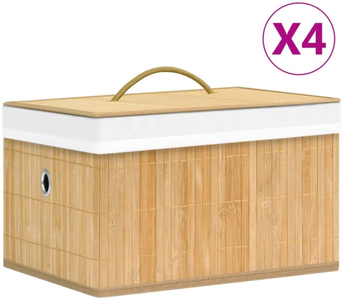 vidaXL Bambus-Aufbewahrungsboxen 4 Stk. 320765 Bild 1