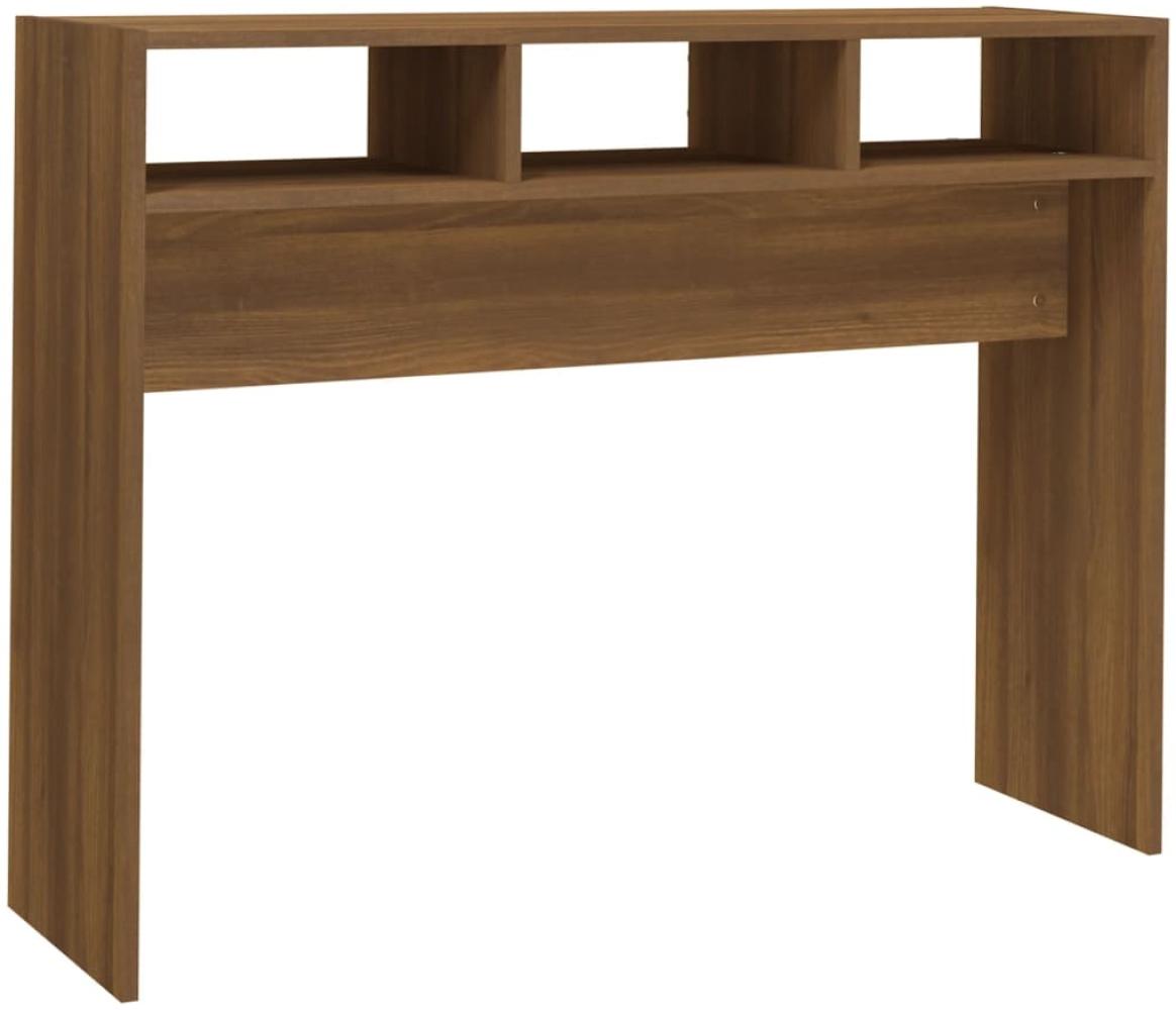 vidaXL Konsolentisch Braun Eichen-Optik 105x30x80 cm Holzwerkstoff 815941 Bild 1