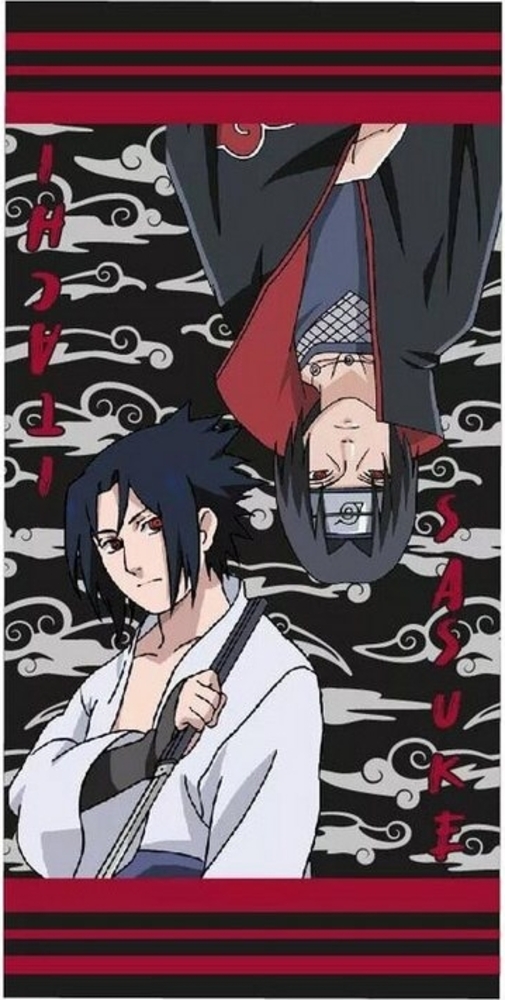 Naruto Badetuch Naruto Uchiha Brothers Badehandtuch, Strandtuch 70x140cm, 100% Baumwolle (1-St) Bild 1