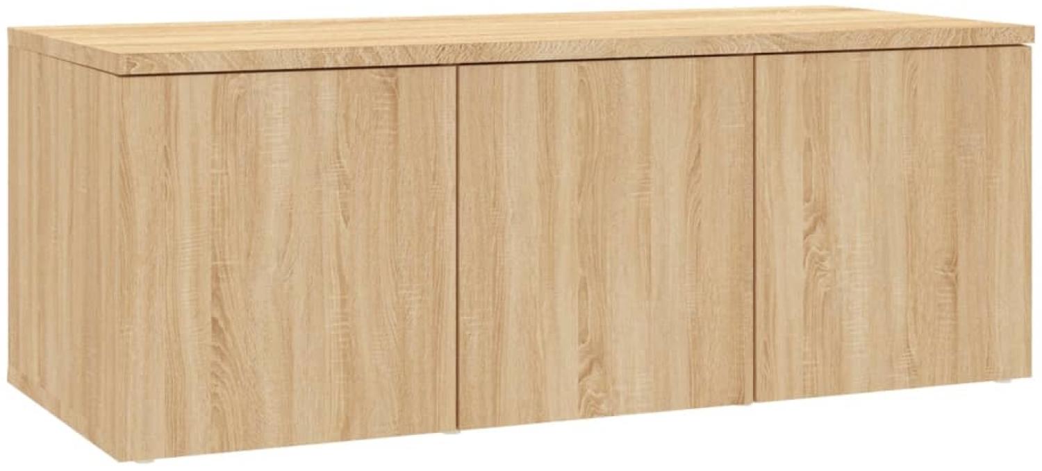 vidaXL TV-Schrank Sonoma-Eiche 80x34x30 cm Holzwerkstoff 801862 Bild 1