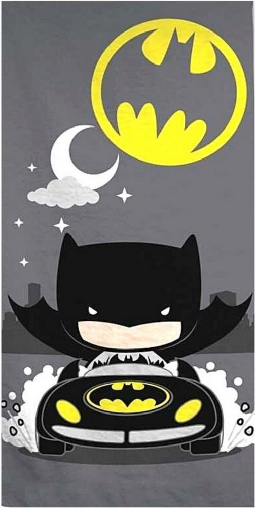 Batman Badetuch, Mikrofaser, Jungen Strandtuch aus Baumwolle 70x140 cm Bild 1