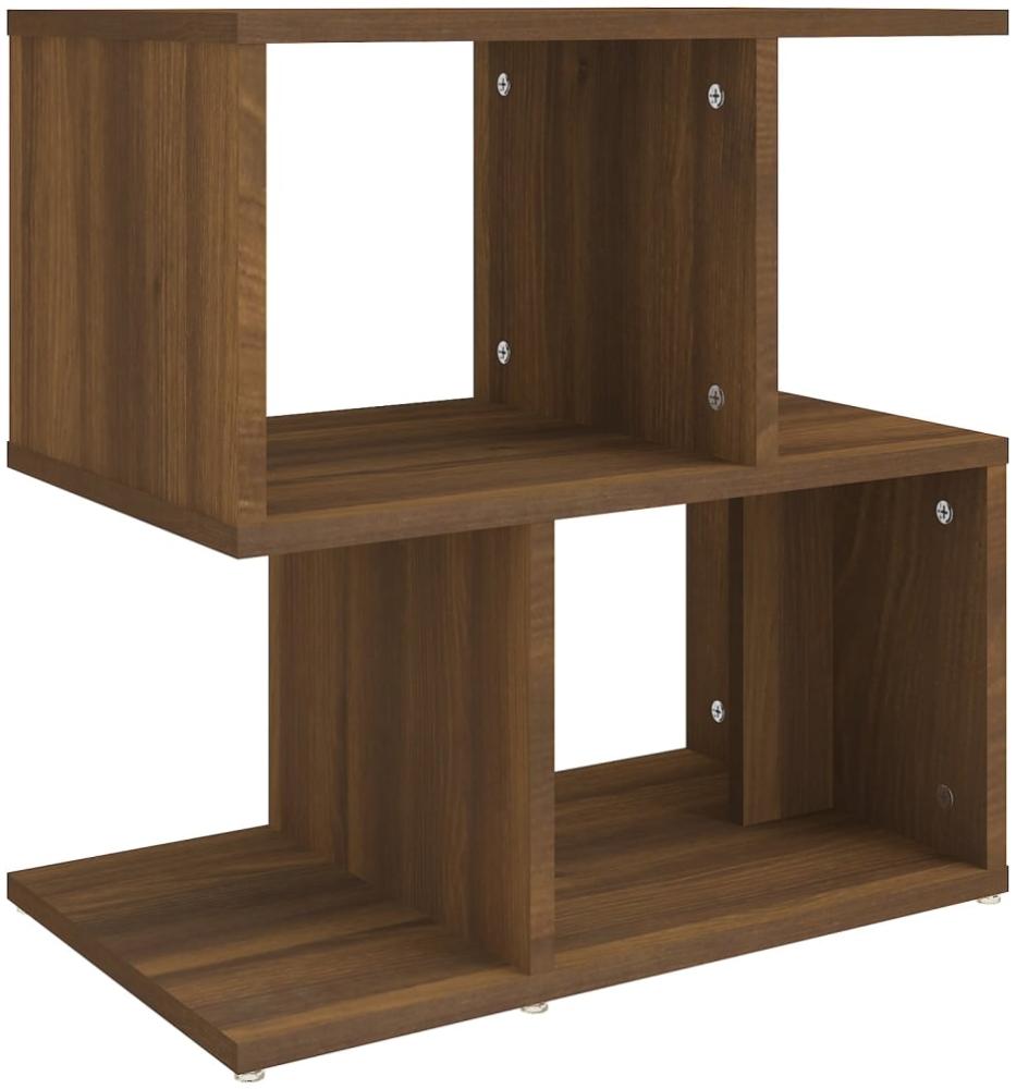 vidaXL Nachttisch, Holzwerkstoff, 50 x 30 x 51,5 cm, Braune Eiche Bild 1