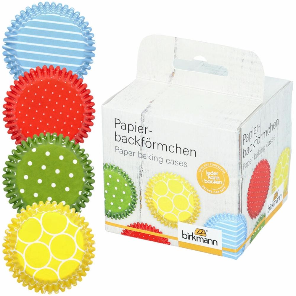 Birkmann Papierbackförmchen, 100 Stück, Backförmchen, Muffinbackform, Muffinform, Gemustert, Ø 7 cm, 444669 Bild 1