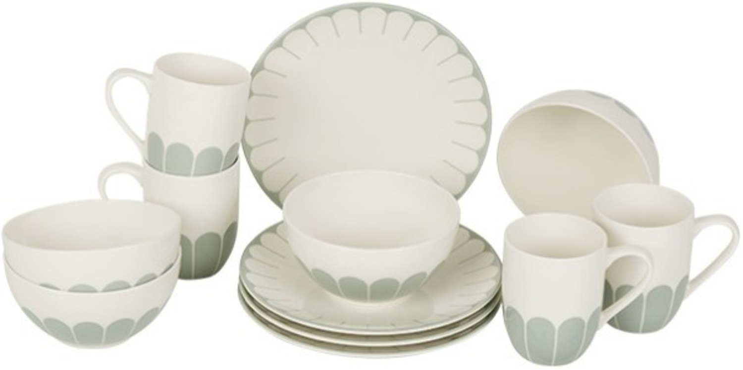 Villeroy & Boch Fleur Vert Frühstücks-Set für 4 Personen / 12 Teile Bild 1