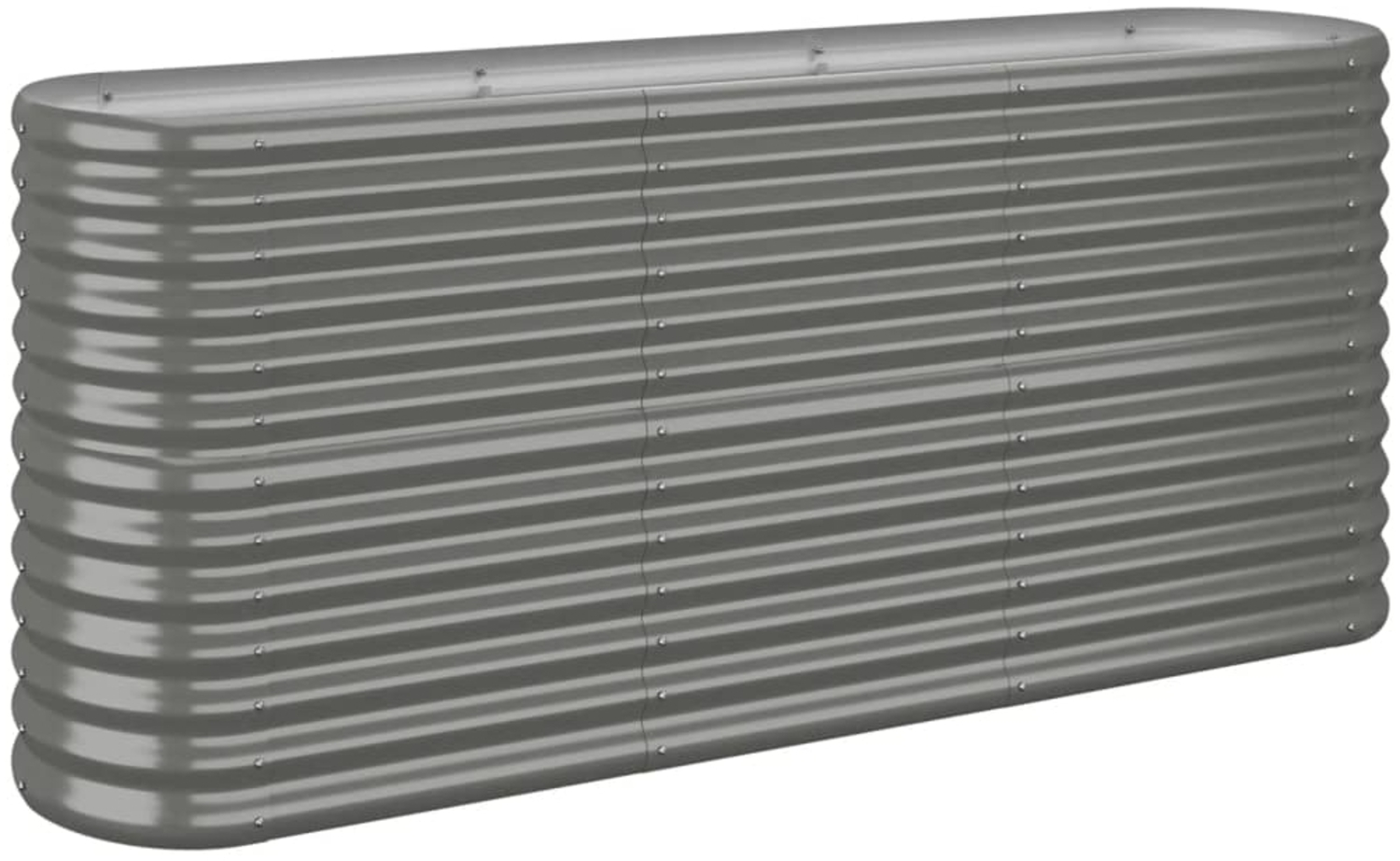 vidaXL Hochbeet Verzinkter Stahl 152x40x68 cm Grau 318894 Bild 1