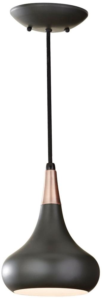 Pendelleuchte, Deckenlampe, Stahl Bronze, D 17,9 cm Bild 1