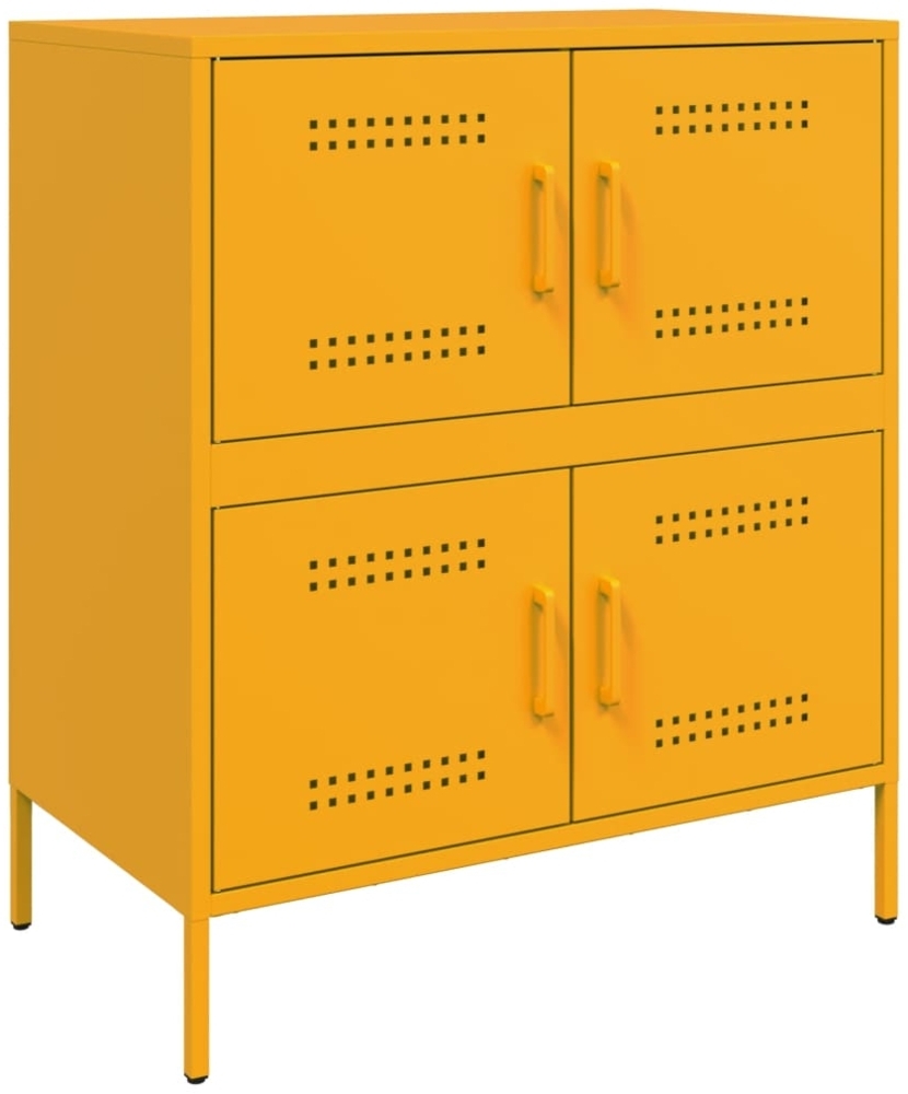 vidaXL Sideboard Senfgelb 68x39x79 cm Stahl 842955 Bild 1
