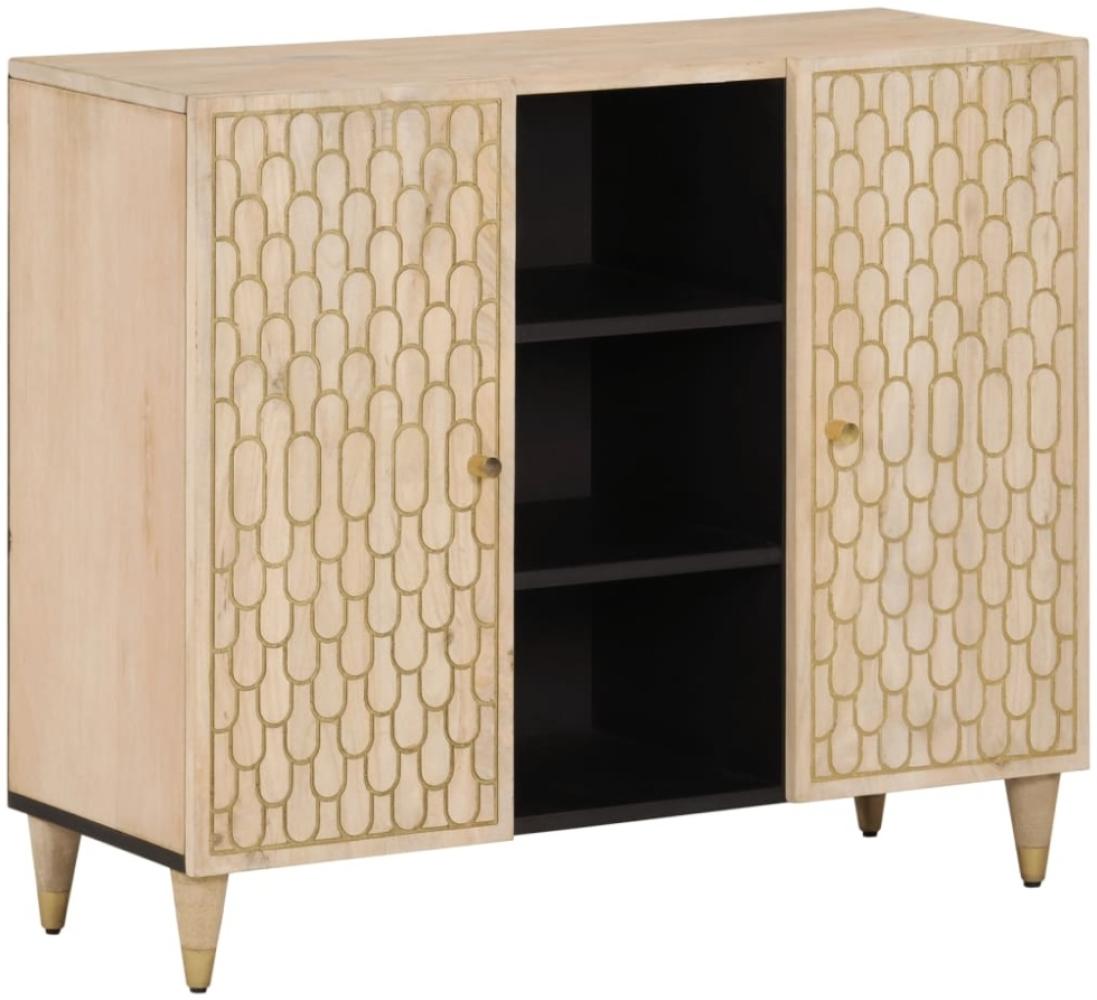 vidaXL Beistellschrank 90x33x75 cm Massivholz Mango 358276 Bild 1