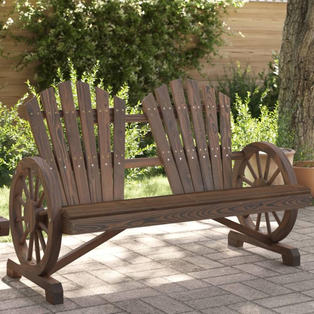 vidaXL Adirondack-Gartenstuhl 2-Sitzer Massivholz Tanne 365096 Bild 1