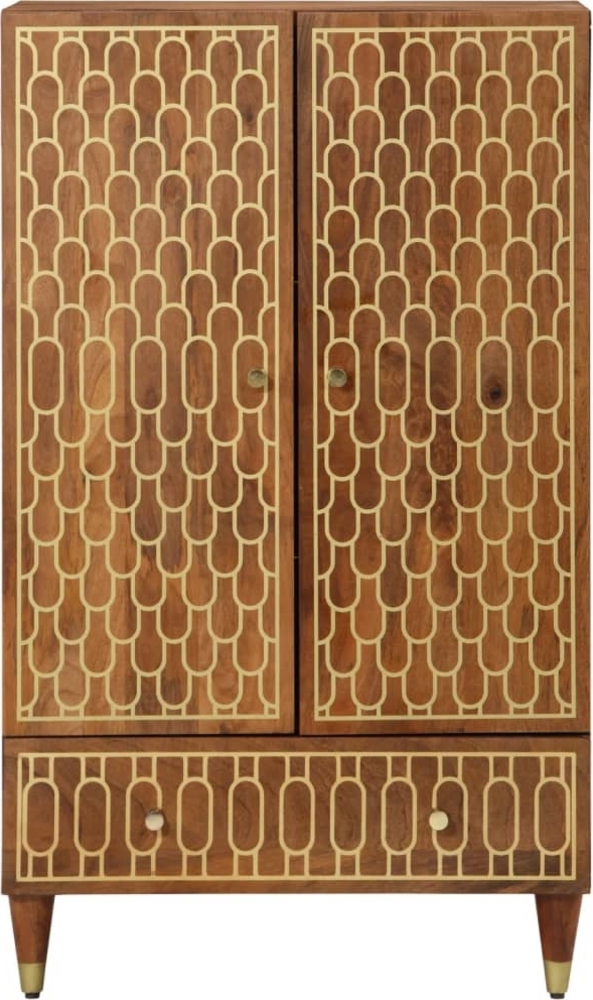 vidaXL Highboard 60x33x100 cm Massivholz Mango 358314 Bild 1