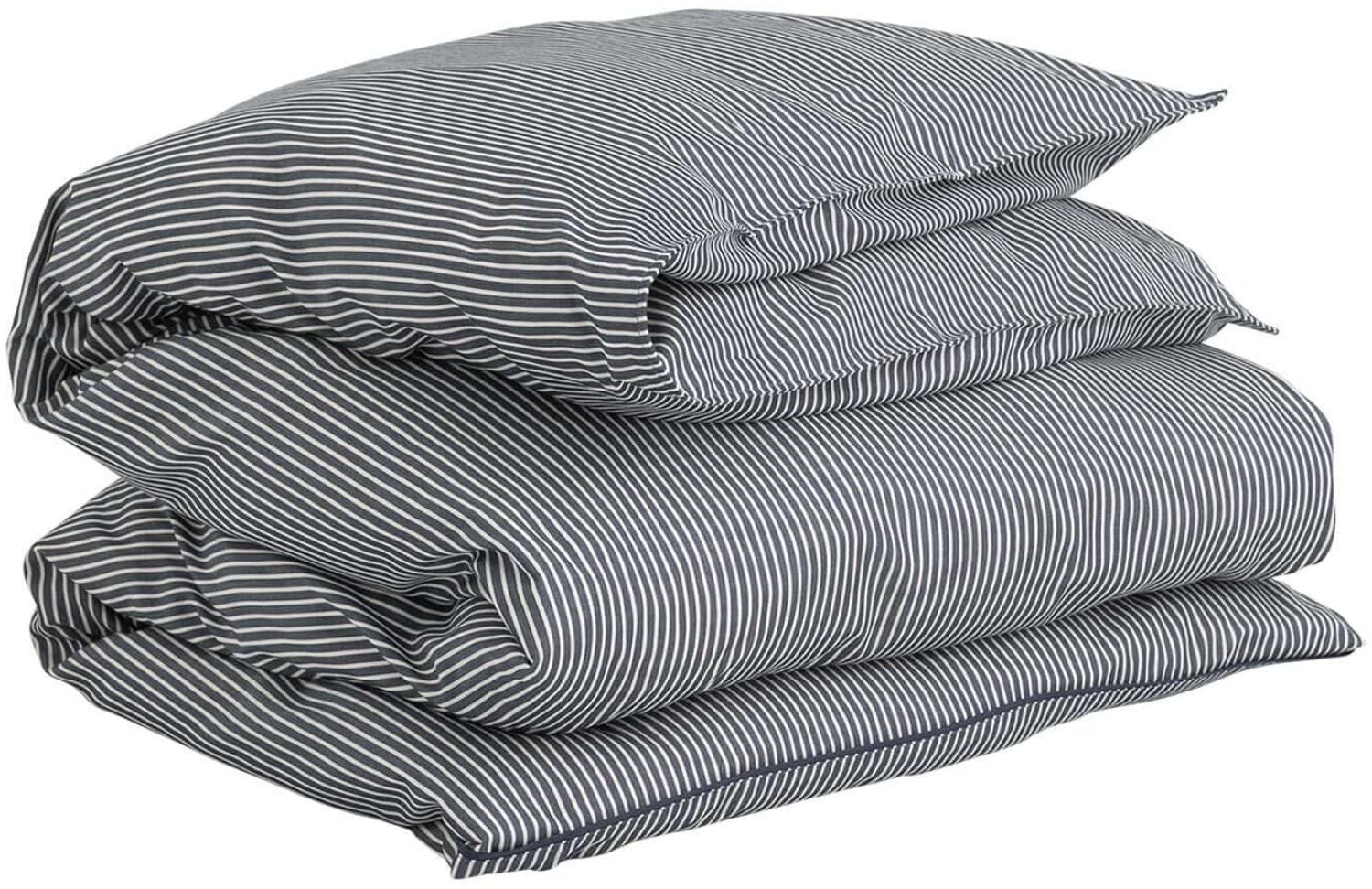 Gant Home Kopfkissenbezug Yarn Dyed Stripe Pillowcase Evening Blau (80x80cm) 851028101-433 Bild 1