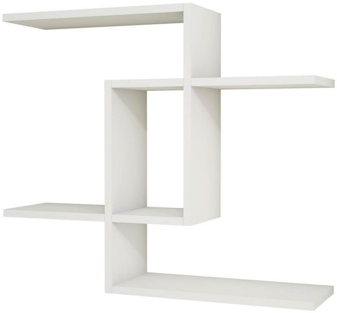 Homemania Wandregal Even 75 x 22 x 67 cm Weiß Bild 1