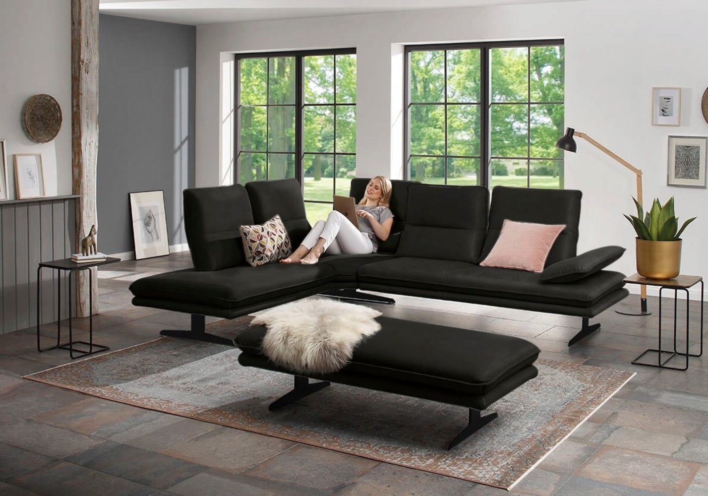 W.SCHILLIG Ecksofa broadway, Designsofa, toller Sitzkomfort, zeitlos, elegant, L-Form, Sitztiefenverstellung, Kopfteil- & Seitenteilverstellung, Breite 284cm Bild 1