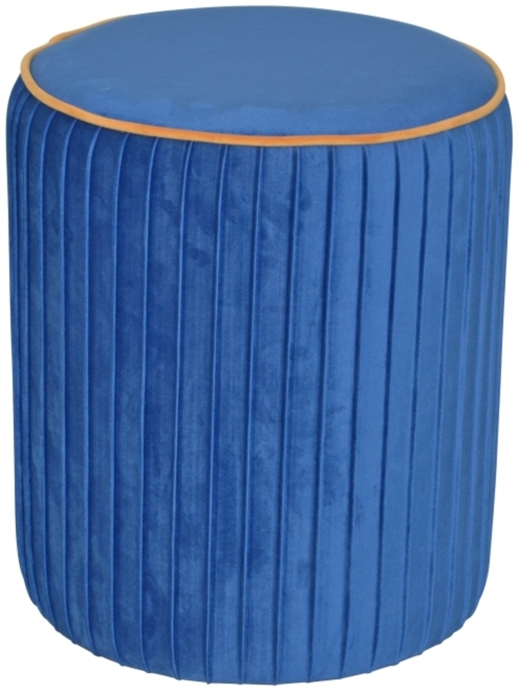 Sitzhocker/-pouf "Annabell" blau Bild 1