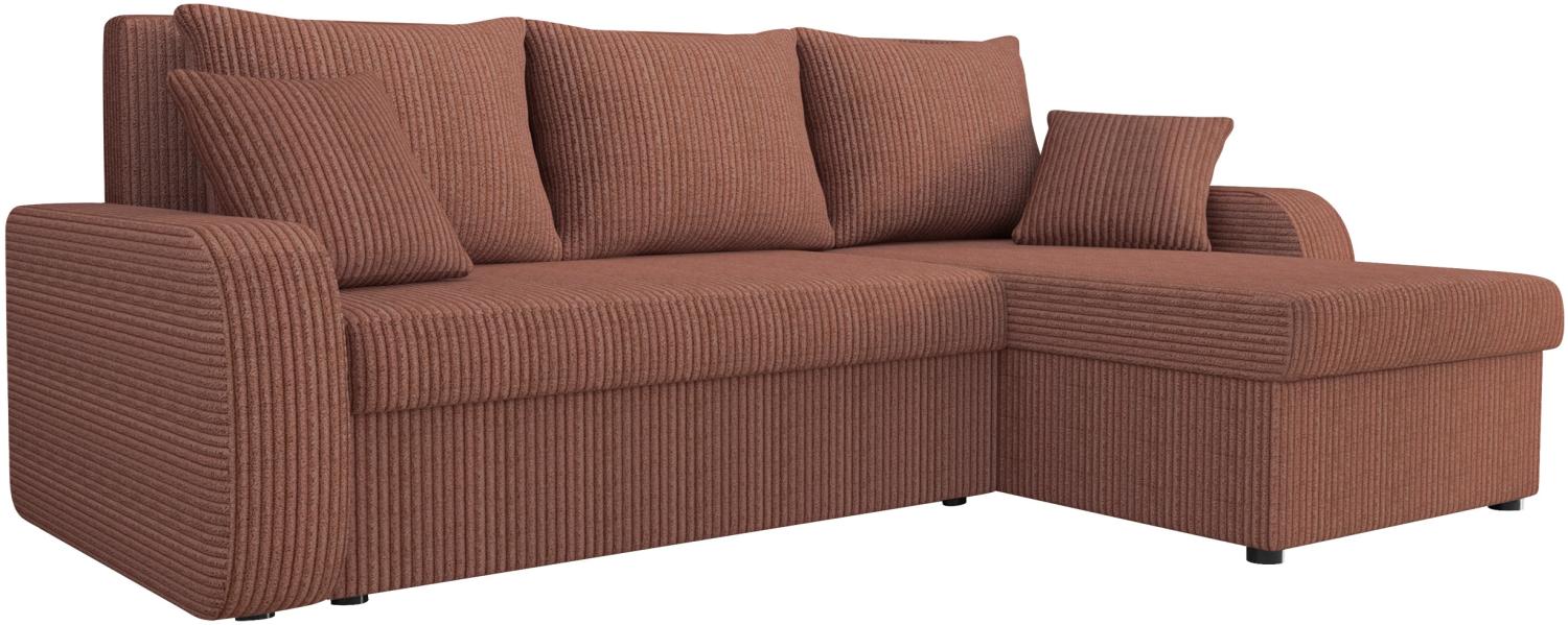 'Kris' Ecksofa Cord, Rosa Bild 1