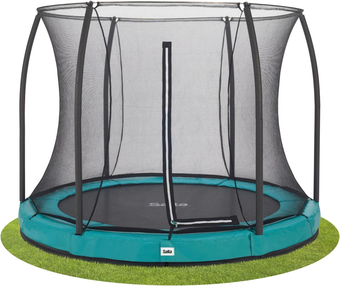 Salta 'Comfort Edition Ground' Rundes Bodentrampolin mit Netz, grün, 213 cm Bild 1