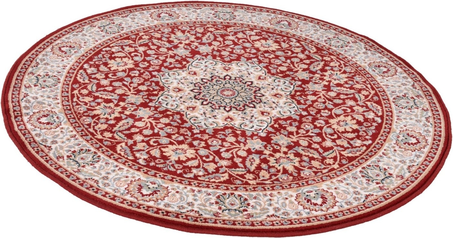 THEKO Wollteppich Dolna - 859, rund, Höhe: 10 mm, Kurzflor, reine Wolle, Orient-Optik Bild 1