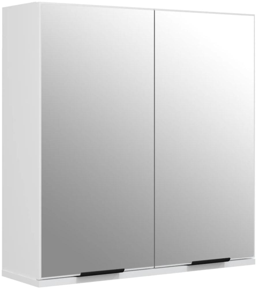vidaXL Bad-Spiegelschrank Weiß 64x20x67 cm 811313 Bild 1
