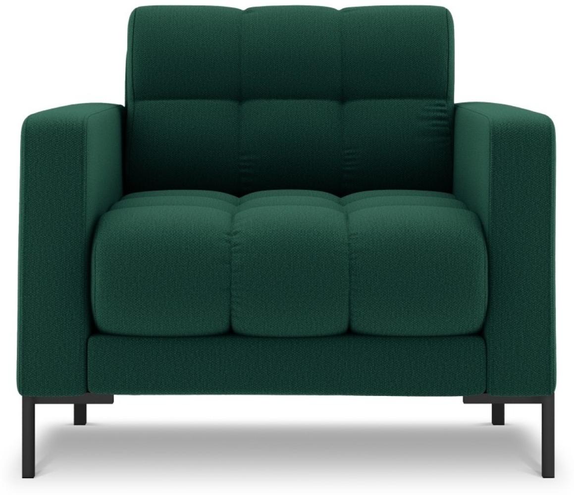 Micadoni Sessel Mamaia | Bezug Green | Beinfarbe Black Metal Bild 1