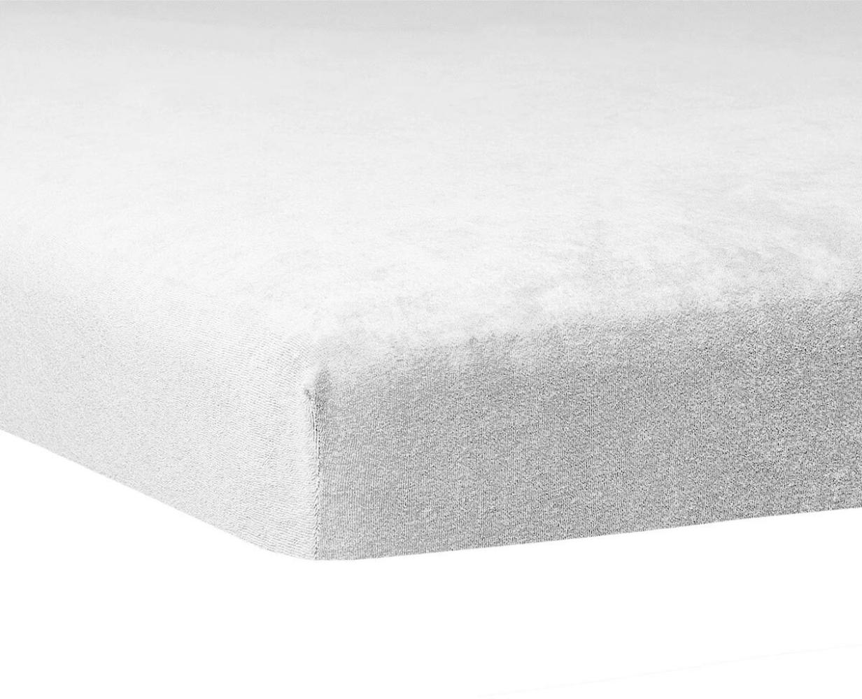 Traumschlaf Flausch Biber Topper Spannbettlaken|180x200 cm - 200x200 cm| weiss Bild 1