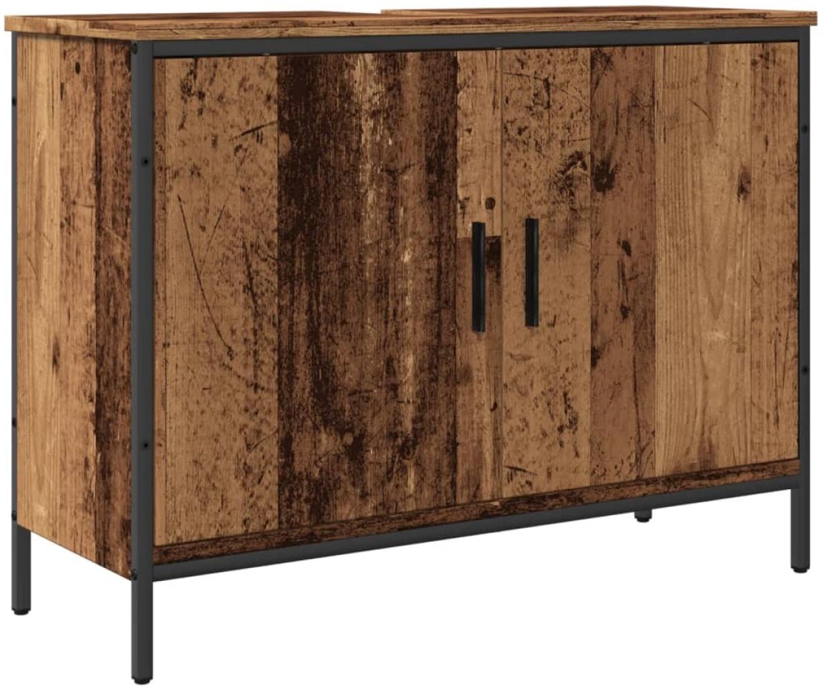 vidaXL Waschbeckenunterschrank Altholz-Optik 80x30x60 cm Holzwerkstoff 857700 Bild 1