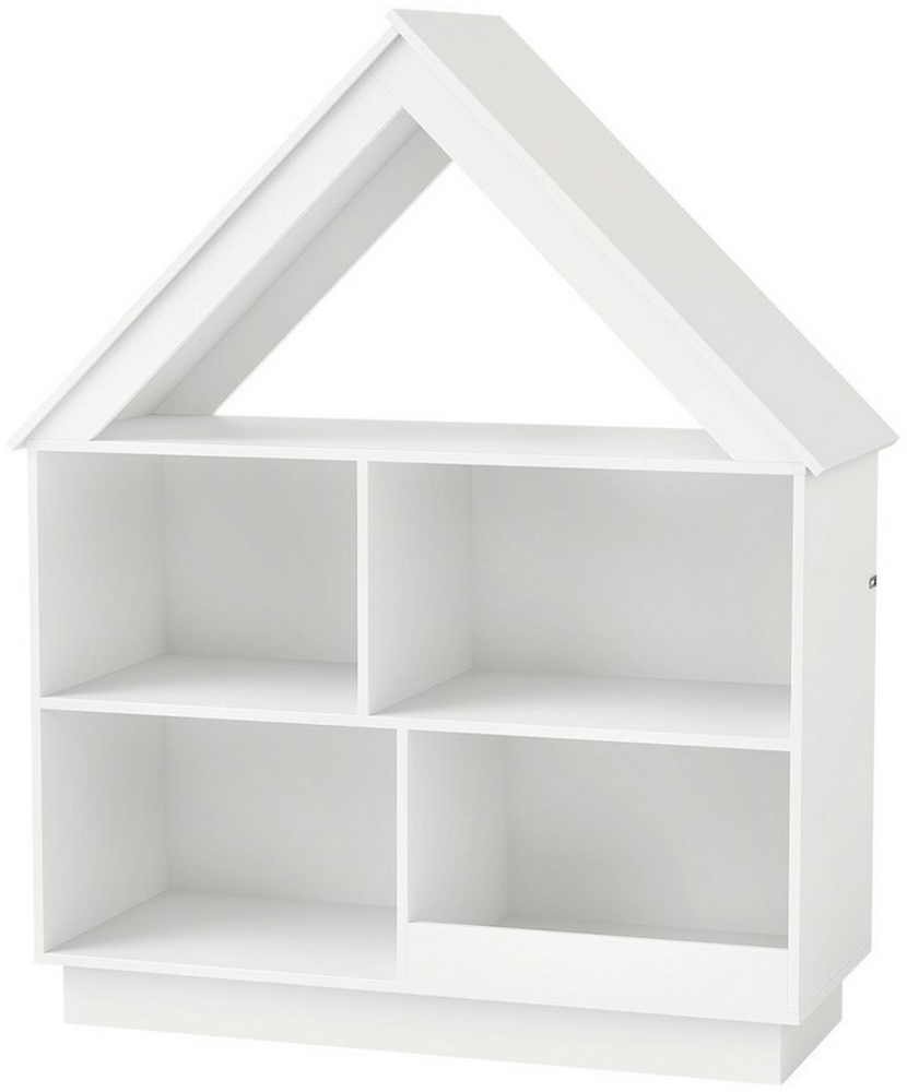 COSTWAY Bücherregal, Kinder, in Hausform, mit 5 Fächern, 88 x 34 x 108 cm Bild 1