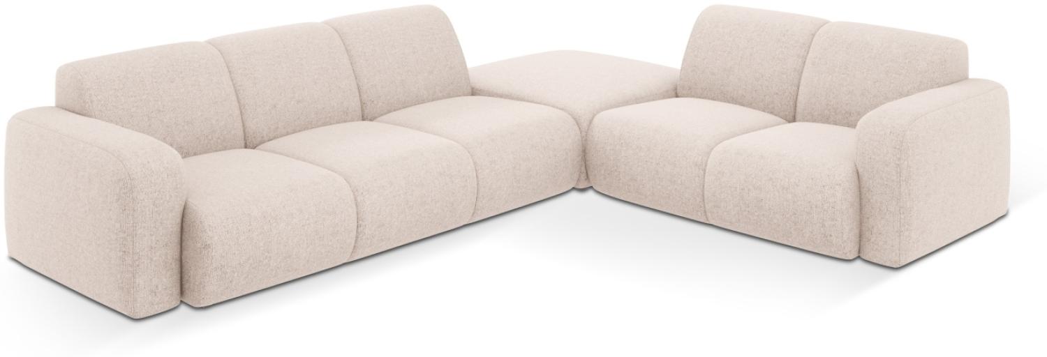 Micadoni Boucle Ecksofa Molino 6-Sitzer Rechts Chenille Beige Bild 1