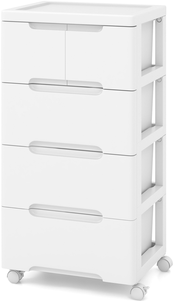 Vertikaler Nischenschrank mit Schubladen Aufbewahrungsschrank Kommode mit 5 Schubladen Bild 1