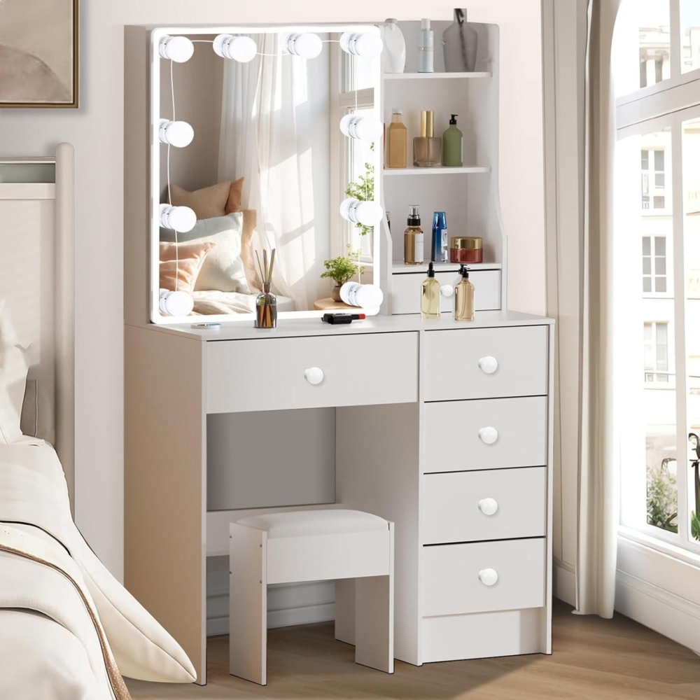 Schminktisch LED-Beleuchtung 3 Farben Helligkeit Frisiertisch Make-up Bild 1